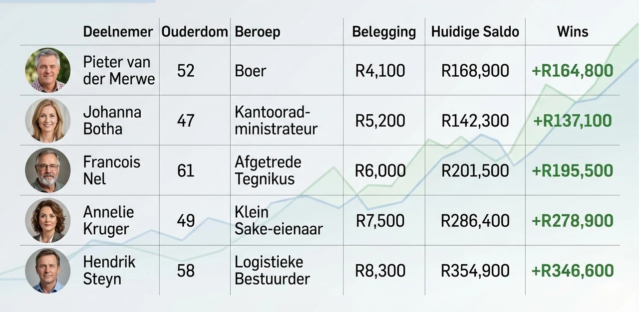 Vroeë deelnemers se resultate